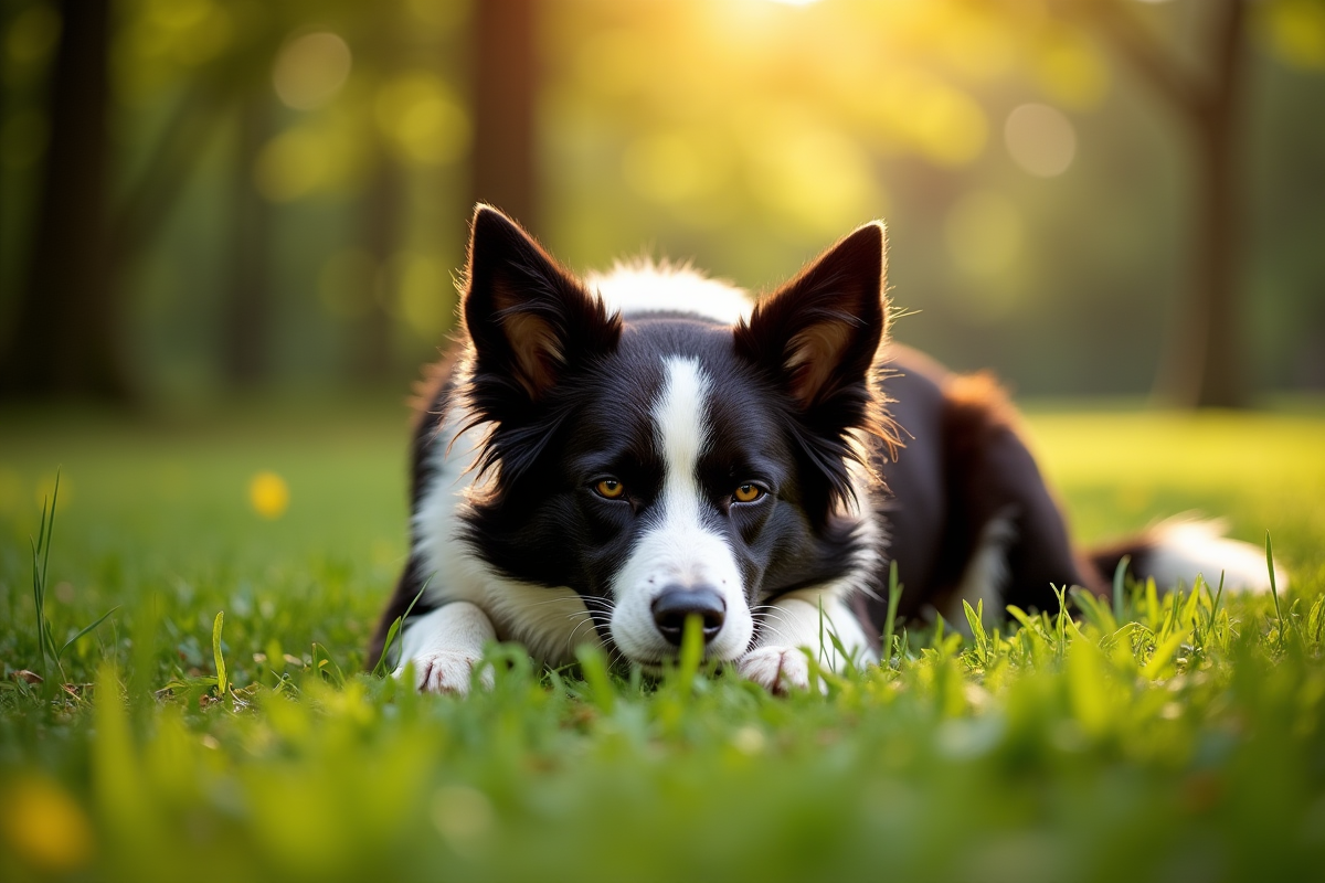chien fatigué