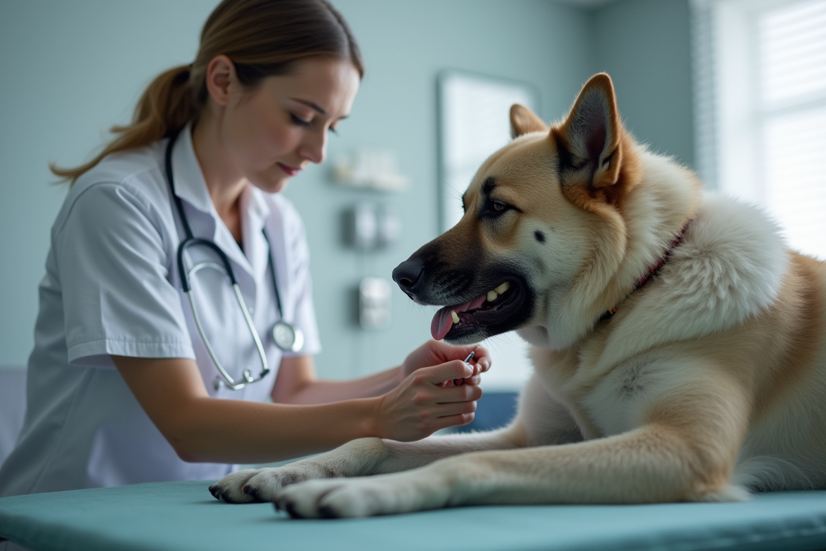 chien réticent