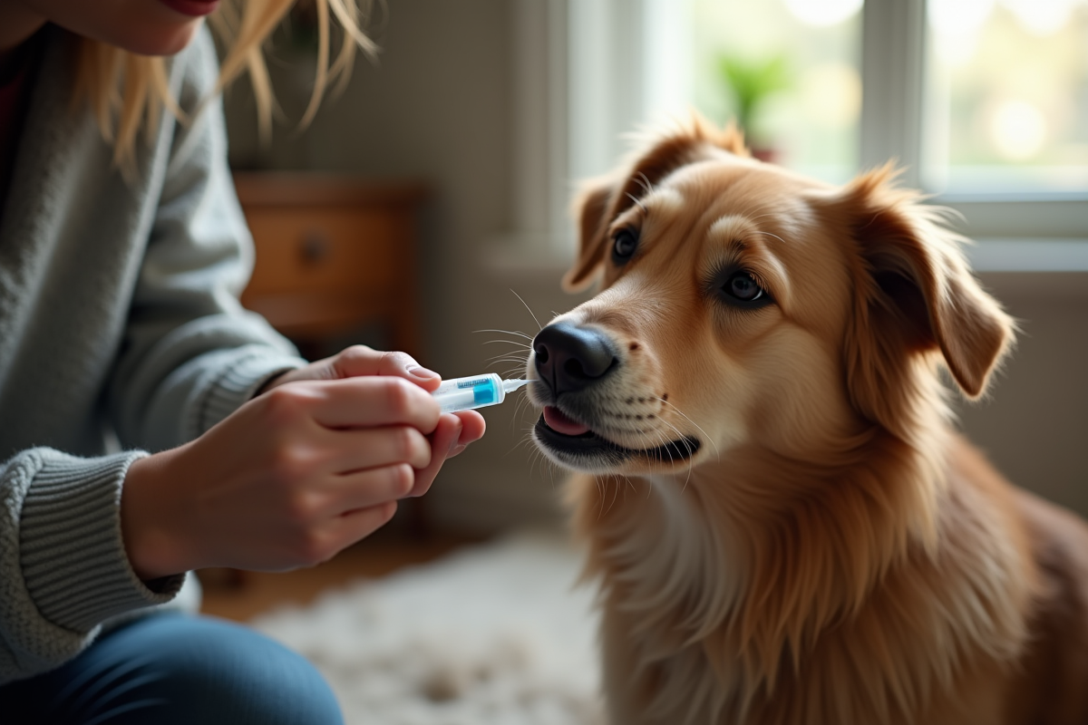 chien déshydraté