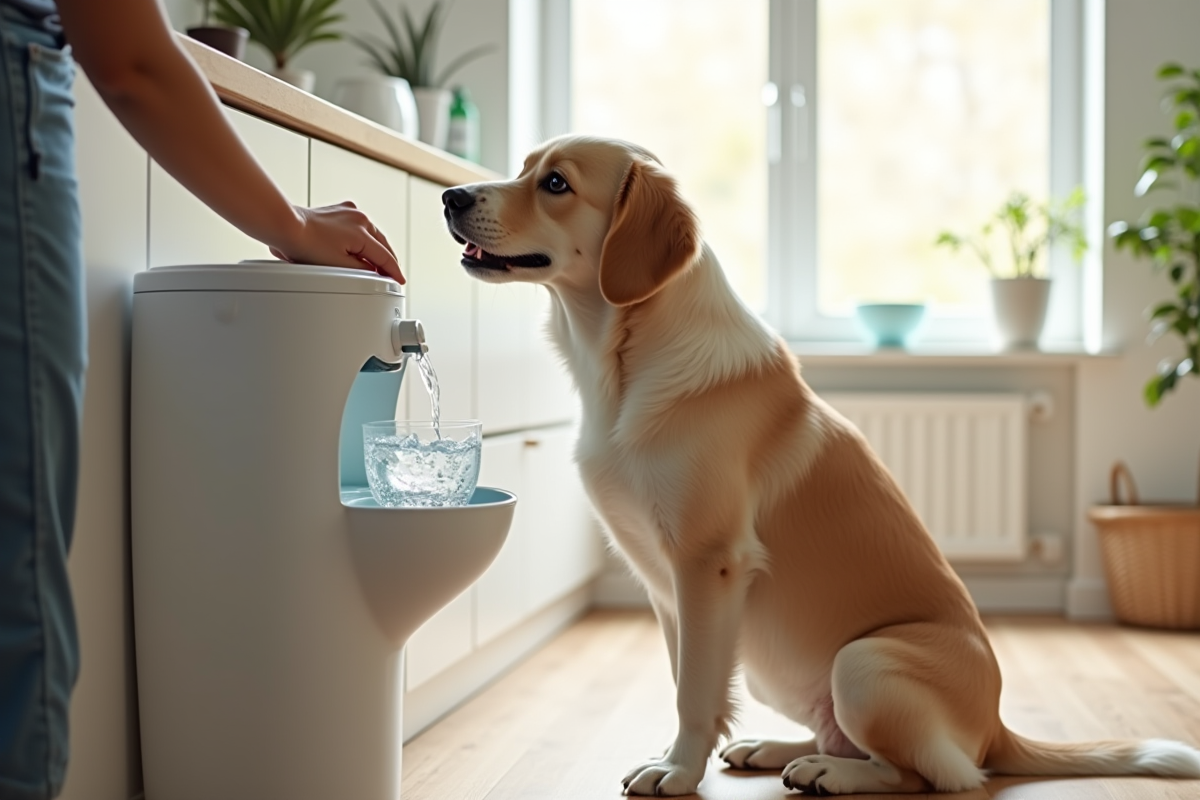 chien hydratation